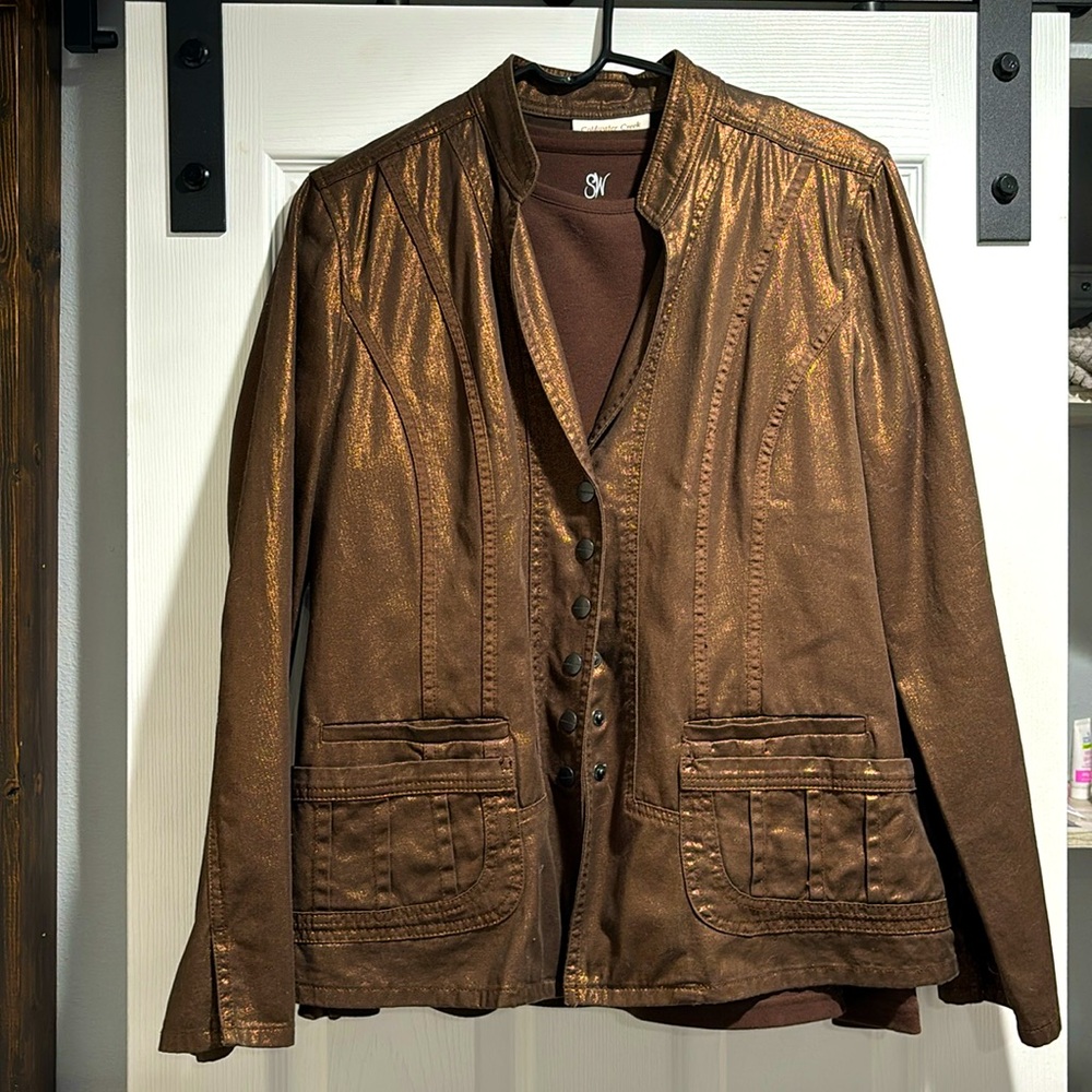 Jacket with long sleeve shirt